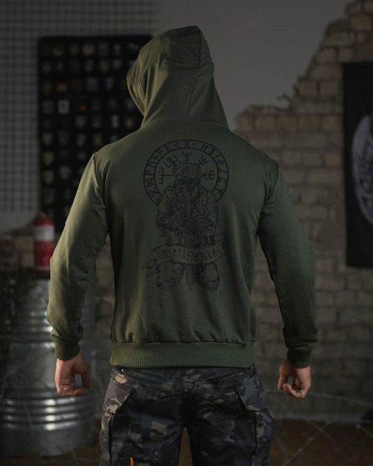 Худи maklin Руны олива НП4923 Одесса - изображение 1