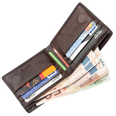 Гаманець Boston Шкіряний Коричневий (18829) Вінниця - фото 6