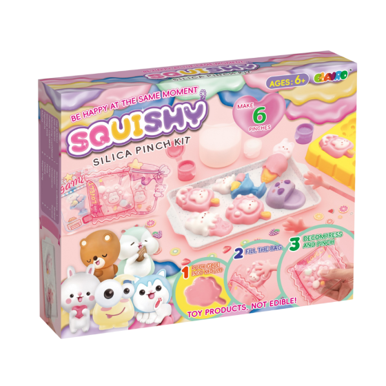 Набір для виготовлення сквишів-антистресів таба лапок, дитячий набір для творчості «Створи сквиш сам» 6 штук Кам'янець-Подільський