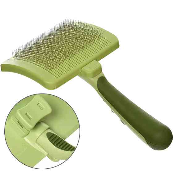 Safari Self-Cleaning Brush САФАРІ ПУХОДЕРКА СЛІКЕР з самоочищенням для собак і котів Київ