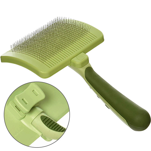 Safari Self-Cleaning Brush САФАРІ ПУХОДЕРКА СЛІКЕР з самоочищенням для собак і котів Київ - фото 1