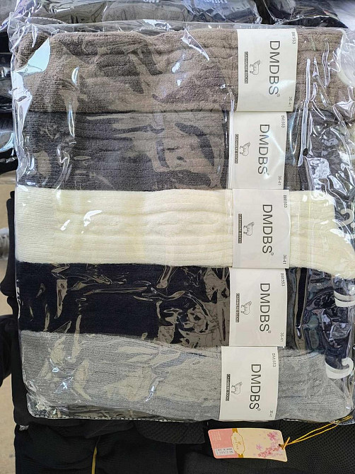 Женские шерстяние гольфы высокие (5шт в уп) размер 36-41 DMDBS BM:551 Киев - изображение 2