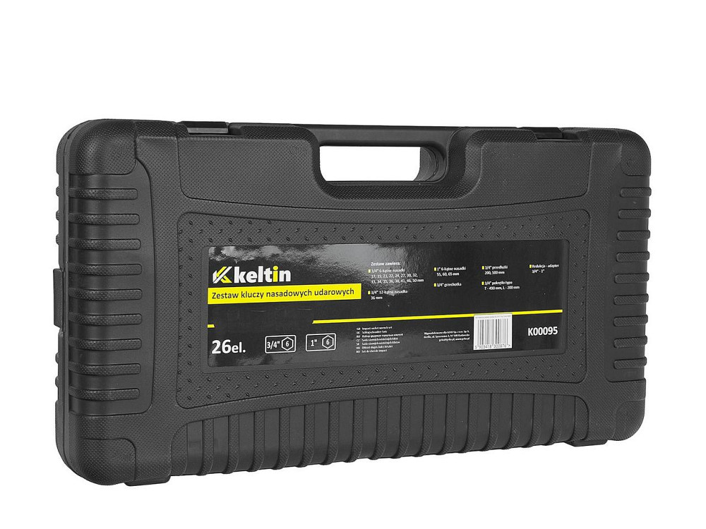Набір ударних торцевих головок "Keltin" [к-т 26шт]: (3/4" 12-гранні 17-50мм ), (3/4" 6-гранна 36мм, 1" 6-гранні 55-65мм)+аксу Стрий - фото 9