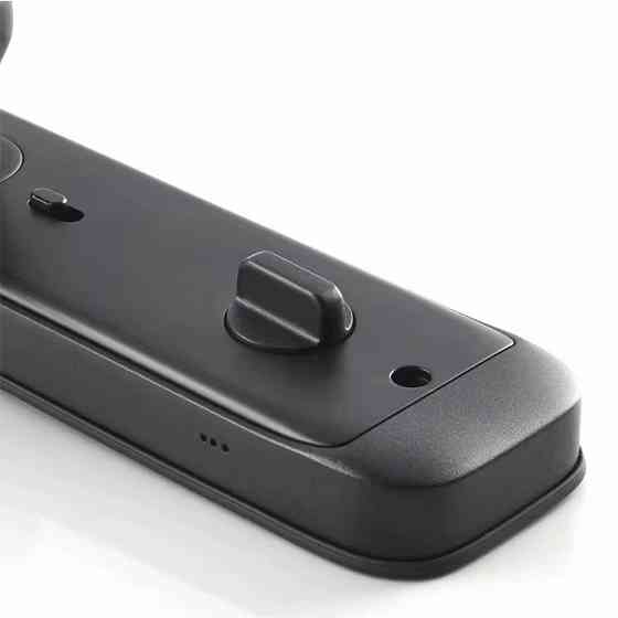 Смарт замок кодовий розумний дверний KHS-X06 з відбитком пальця і ключ-картою, чорний Кам'янець-Подільський