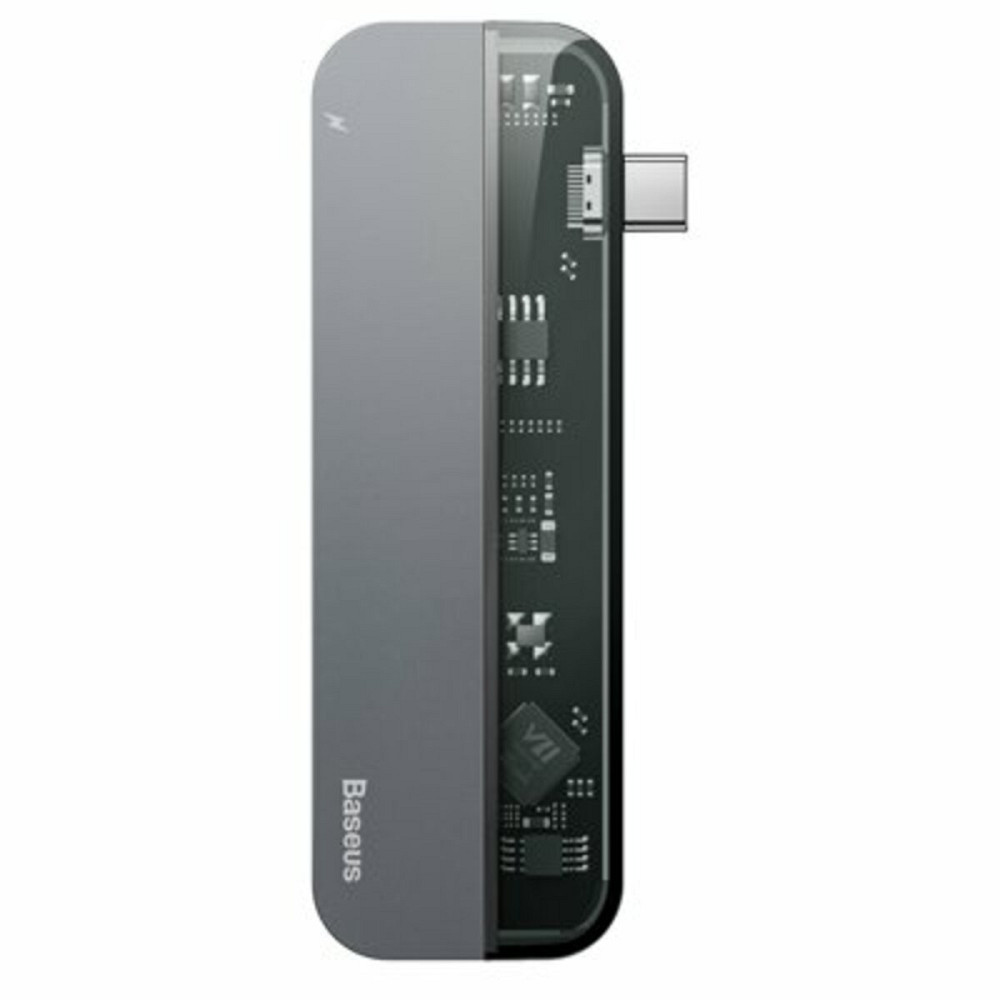 USB-Hub Baseus Transparent Series Type-C Multifunctional HUB Adapter Deep gray Киев - изображение 1