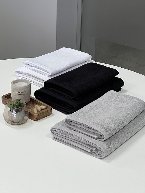 Полотенце однотонное Ideal Textile 70х140 см 400 г/м2 білий Черновцы - изображение 2