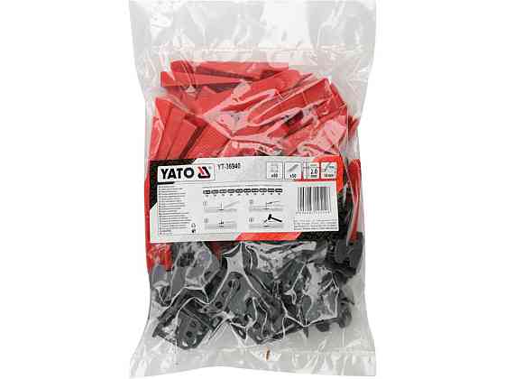 Кліпси і клини СВП для викладання плитки YATO до шва- 2 мм, плитка t≤ 14 мм. 50 + 50 шт. [15] Одеса