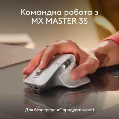Клавіатура Logitech MX Keys S для MAC Bluetooth/Wireless UA Pale Grey (920-011638) Вінниця - фото 3