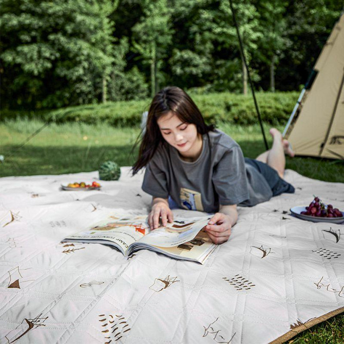 Килимок для пікніка Naturehike 180*200 CNK2300DZ019, бежевий Київ - фото 8