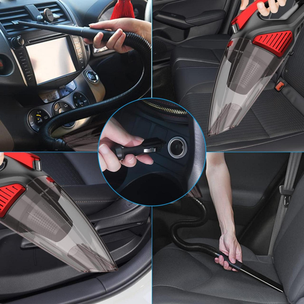 Проводний автомобільний пилосос Reserva з двошаровим фільтром і світлодіодним підсвічуванням 7500 PA 12 В Дніпро - фото 5