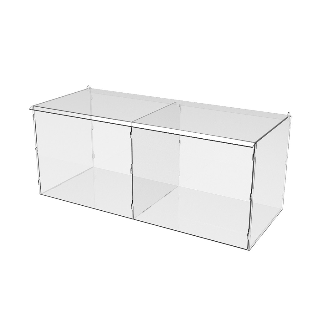 Коробка акрилова EKOSTAR 2 комірки 440х180х180 з кришкою Київ - фото 1