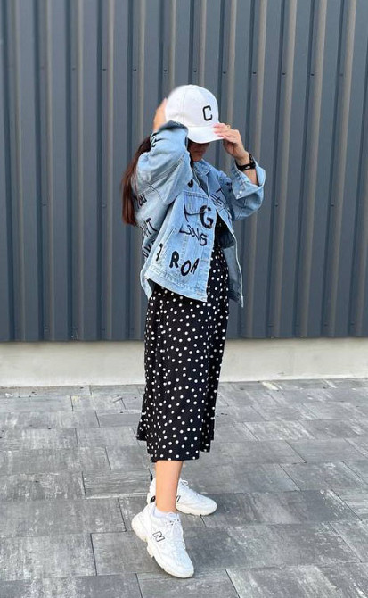 Джинсовая куртка женская оверсайз с надписью р 42-48 Харьков - изображение 5