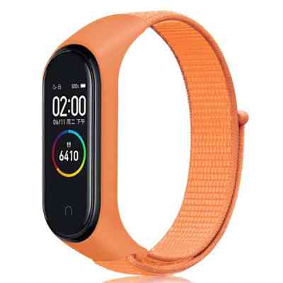 Ремінець до фітнес браслета BeCover Nylon Style для Xiaomi Mi Smart Band 7 Orange (707665) Вінниця