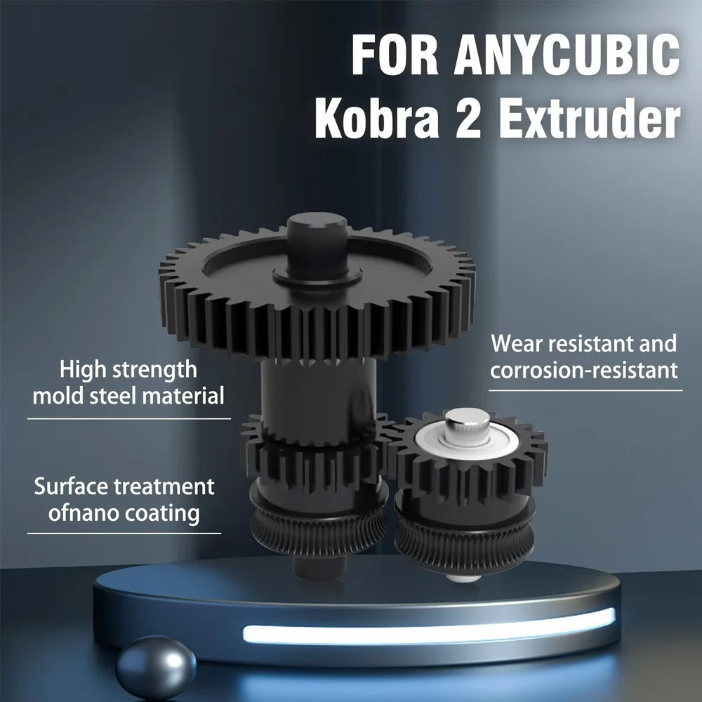 Шестерні з нанопокриттям для екструдера Anycubic Kobra 2/Pro/Max/Plus/Neo (JUUPINE) Київ - фото 4