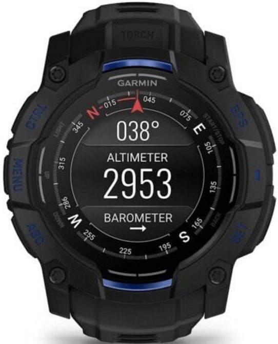 Garmin Instinct 3 AMOLED 50mm Black/Bolt Blue 010-03020-03 Київ - фото 1