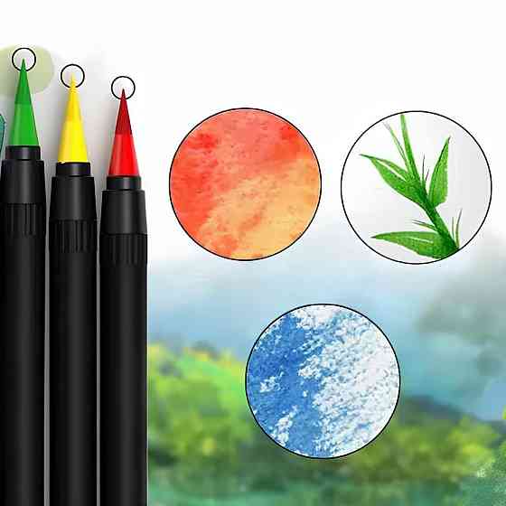 Набор двусторонних скетч-маркеров 60шт, Color pencil / Детский набор для рисования / Акварельные маркеры кисти Киев