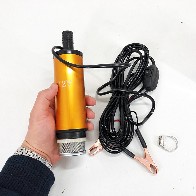 Насос для перекачування паливного продукту 12В 12v 12л/мин, Мобільні насоси для RD-420 перекачування палива Київ - фото 2