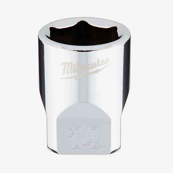 Головка хромированная метрическая 1/4'' MILWAUKEE, 14мм Одесса