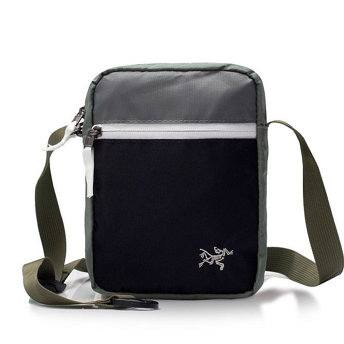 Сумка через плече Arcteryx 20x15 чорний/зелений Запоріжжя - фото 3