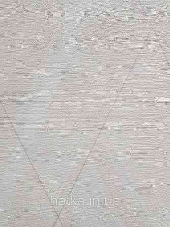 Шпалери вінілові на флізеліні AS creation TheBos 0.53х10 геометрія фігури смуги структурні бежеві молочні 3д Київ