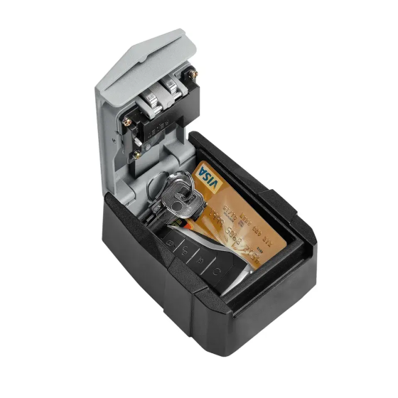 Зовнішній міні сейф Optimus CH-837 із кодовим замком (висота 120мм) Сірий Вінниця