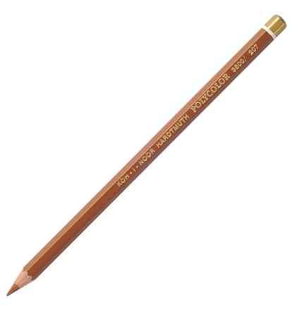 Олівець художній "Kooh-i-Noor" POLYCOLOR 3800/207 burnt sienna/сієна палена, шт Київ