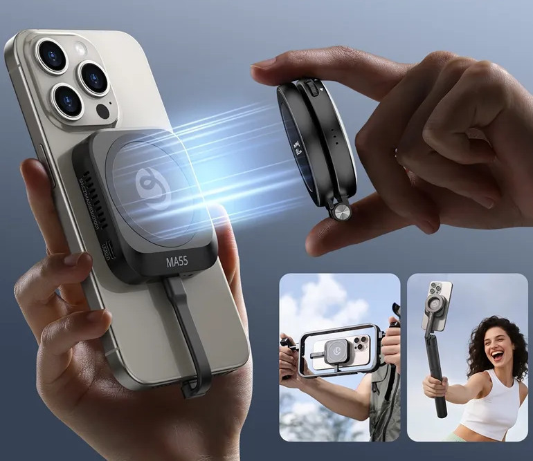 Корпус зовнішній SSD M.2 для телефону з хабом Type-C PD MagSafe Ulanzi MA55 Київ - фото 4