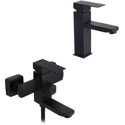 Змішувач Kroner Edelstahl Kubus-SCH010 + змішувач Edelstahl Kubus-SCH060 (CVS30160) Вінниця