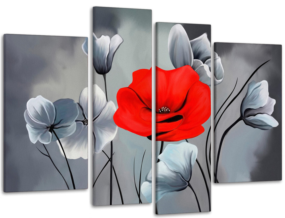 Модульная картина Абстракция Маки Art-116_4 Киев - изображение 1