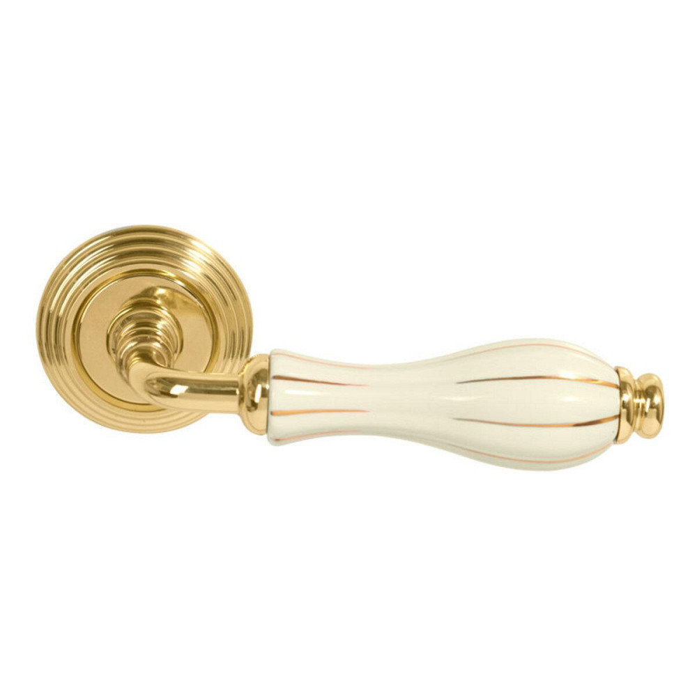 Ручка Fimet 148-269 F01 Lady пол латунь/слон.кістка/золот. полоска R ф/з Київ - фото 1