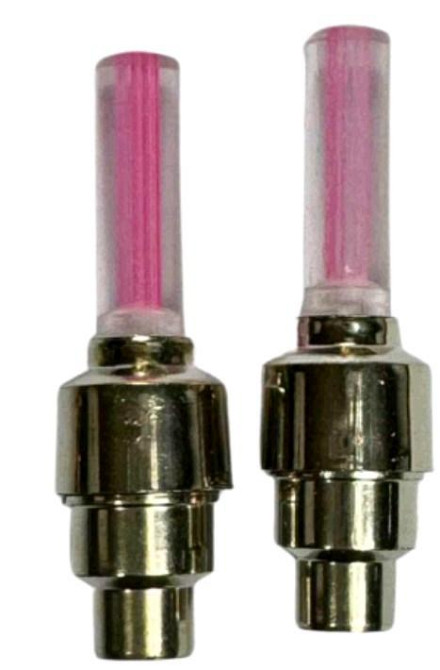 Ковпачок на ніпель колеса (пара), що світиться (рожевий) Мукачево - фото 1