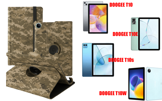 Чехол Spinner360 для планшета Doogee T10, цвет Klasika Хаки Киев