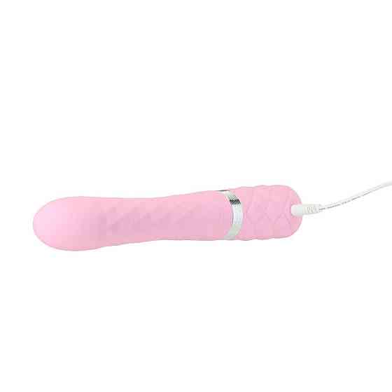 Роскошный кролик с ротацией и вибрацией Pillow Talk Lively, Pink, кристалл Сваровски, тройной отрост Sex Aura Киев