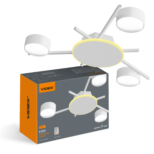 LED Світильник під лампу 3*GX53 накладний з підсвічуванням білий VL-SPF20B-WB Videx Житомир - изображение 3