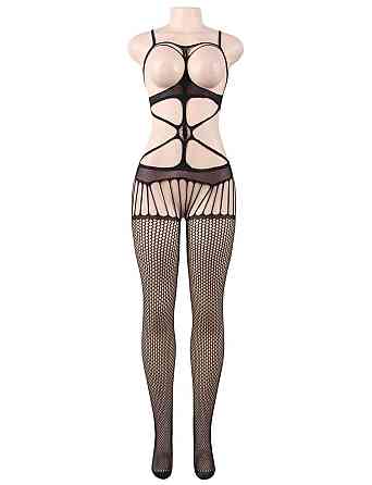 Бодистокинг с открытым бюстом Star Night черный, XS-M Sex Aura Киев
