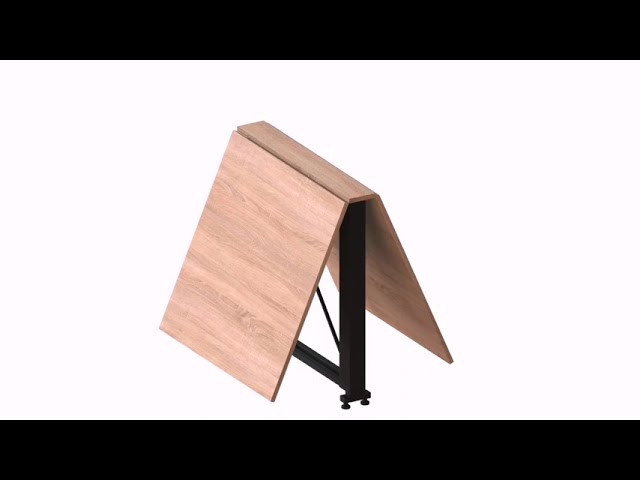 Стіл-книга трансформер Оріон 2 Ferrum-decor 750x1520x730 Білий метал ДСП Біле 16 мм (FRD-104590) Дніпро - фото 8