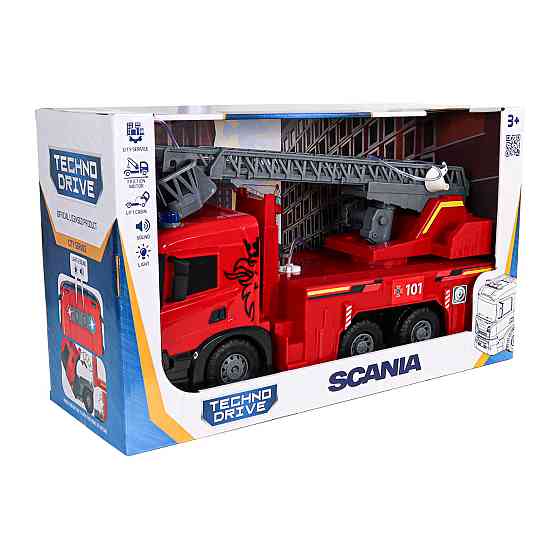 Автомодель серії Super Big Truck – Пожежна машина Scania (світло, звук, функ. води) Днепр