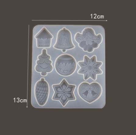 Молд новогодний 12 на 13 см серый Киев - изображение 4