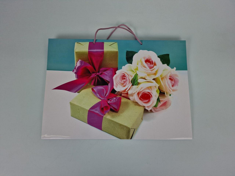 Паперовий пакет горизонтальний гігант 46*33*15 (артGG-002) (12 шт.) Харків - фото 2