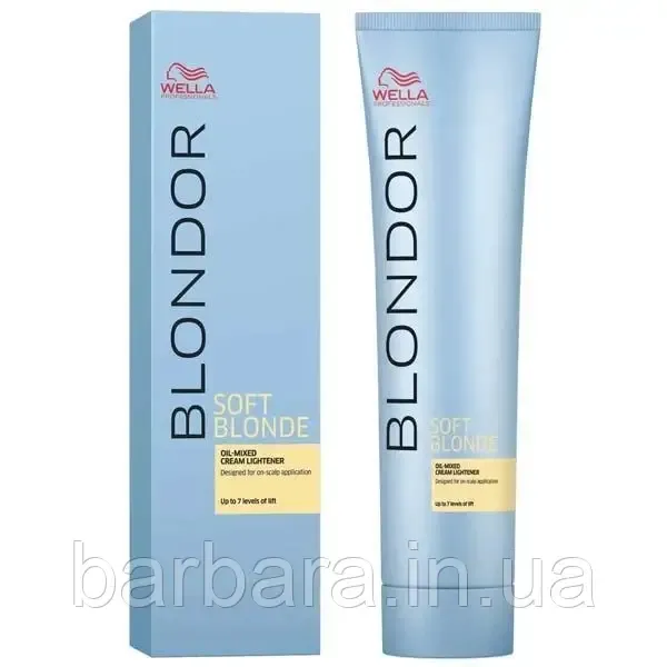 Крем для освітлення Wella Blondor Soft Blonde Cream на олійній основі Київ - фото 3