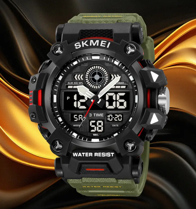 Часы мужские наручные спортивные Skmei 2226 Зеленый Киев - изображение 5