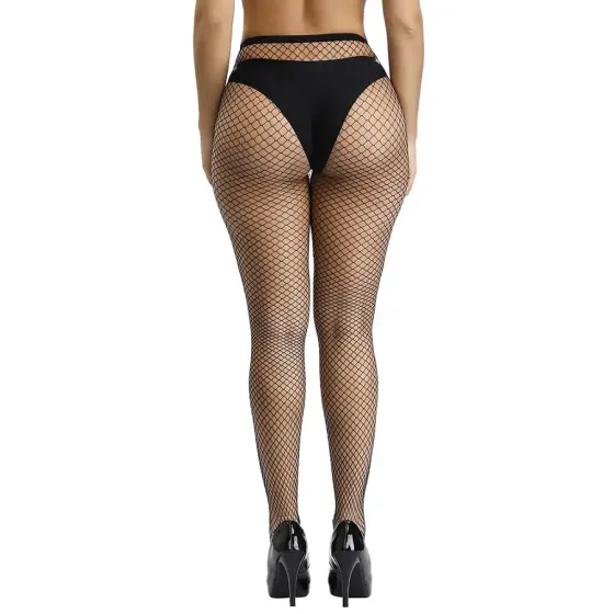 Класичні колготки-сетка T-8006, Black Львов