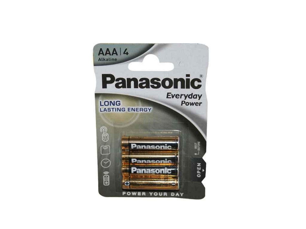 Батарейка лужна LR03/AAA Everyday Power 4шт (блістер) ТМ Panasonic Київ - фото 1