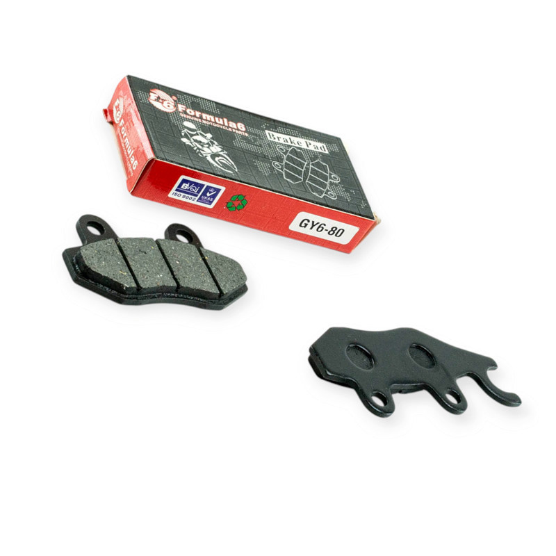 Колодки тормозные скутер 4 т китай -150 ухо вправо (черные) дисковые Мукачево - изображение 1