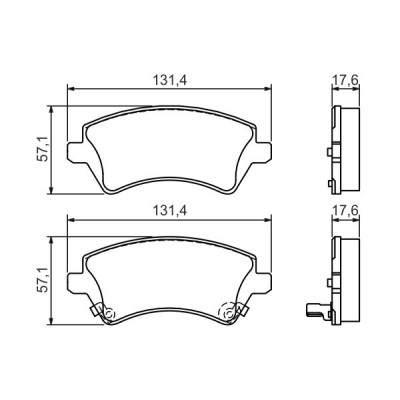 Гальмівні колодки Bosch 0 986 424 735 Вінниця - фото 1