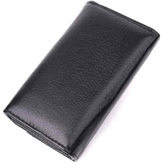 Практичная ключница из натуральной кожи ST Leather 22483 Черный Киев