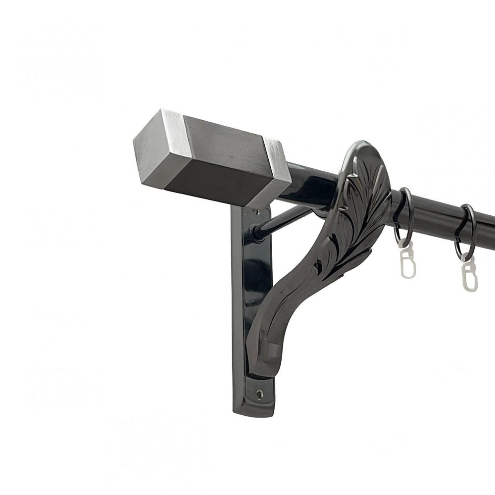 Карниз Orvit Квадро металевий однорядний ретро гладка труба кільце металеве Онікс 25 мм 200 см (00-00021440) Львов - изображение 1