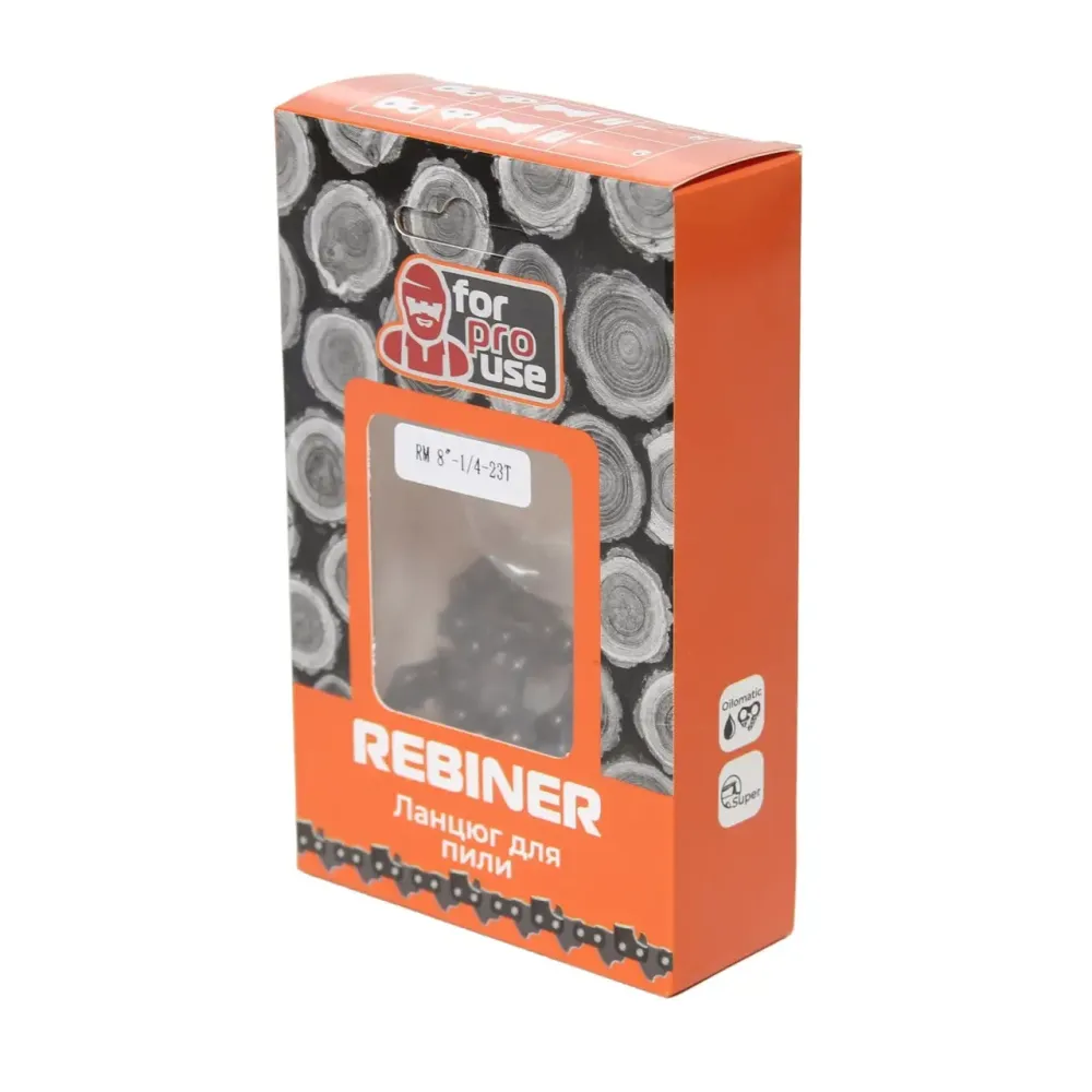 Ланцюг для міні пили Rebiner – 20 см шина, 46 ланок, крок 1/4" Львів - фото 4