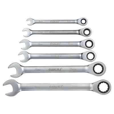 Ключ Sigma ріжково-накидний тріскачковий 6шт (8,10,12,13,17,19мм) CrV satine (6010511) Вінниця