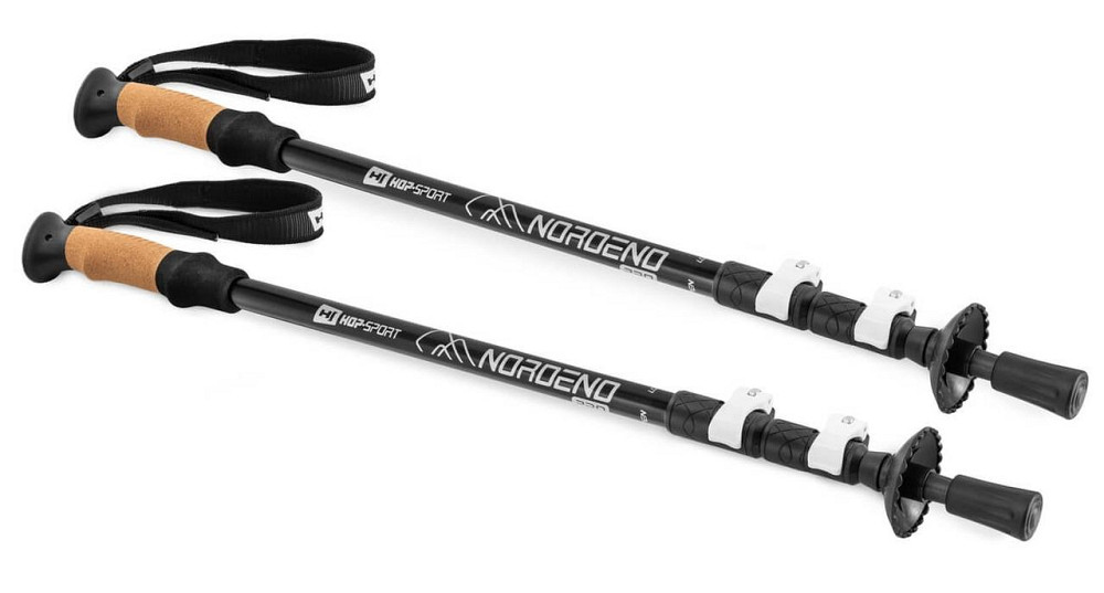Треккинговые палки Hop-Sport Nordend Pro черные Киев - изображение 1